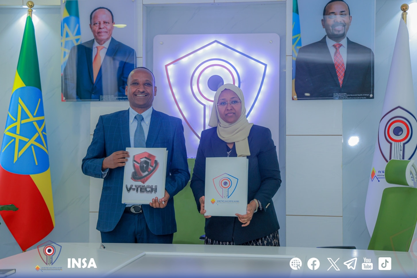 INSA Signs Partnership Agreement with V-Tech Solutions to Strengthen Cybersecurity